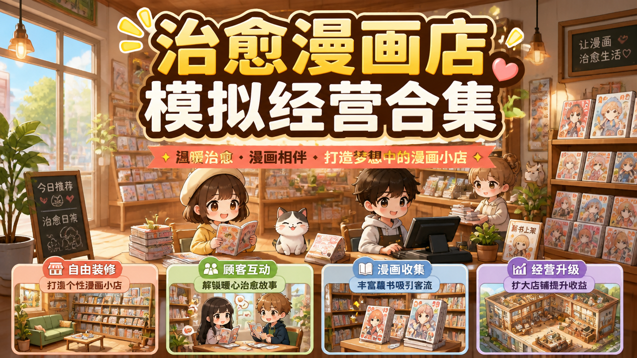 治愈漫画店模拟经营合集