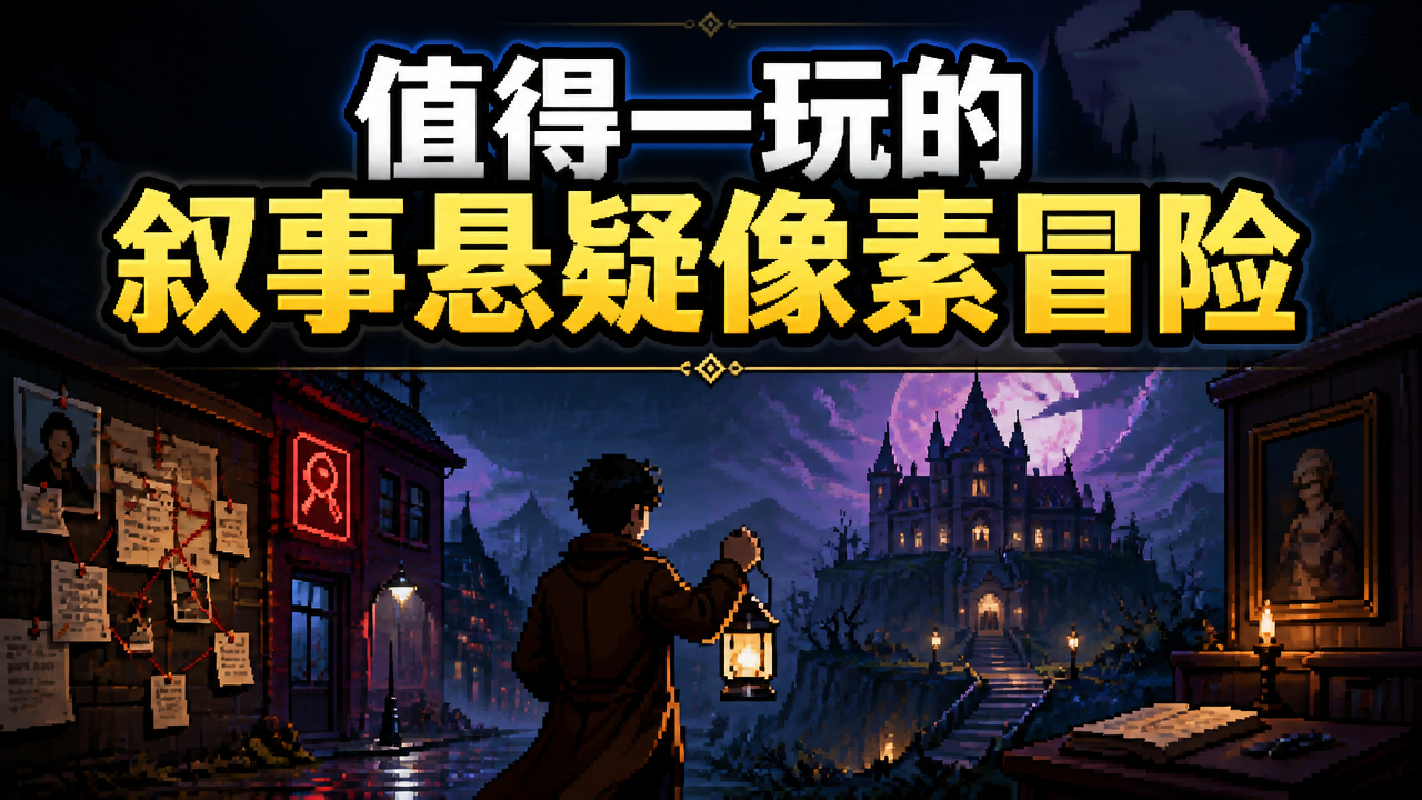 值得一玩的叙事悬疑像素冒险