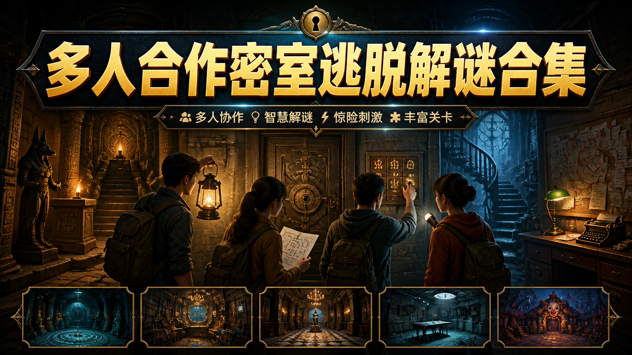 多人合作密室逃脱解谜合集