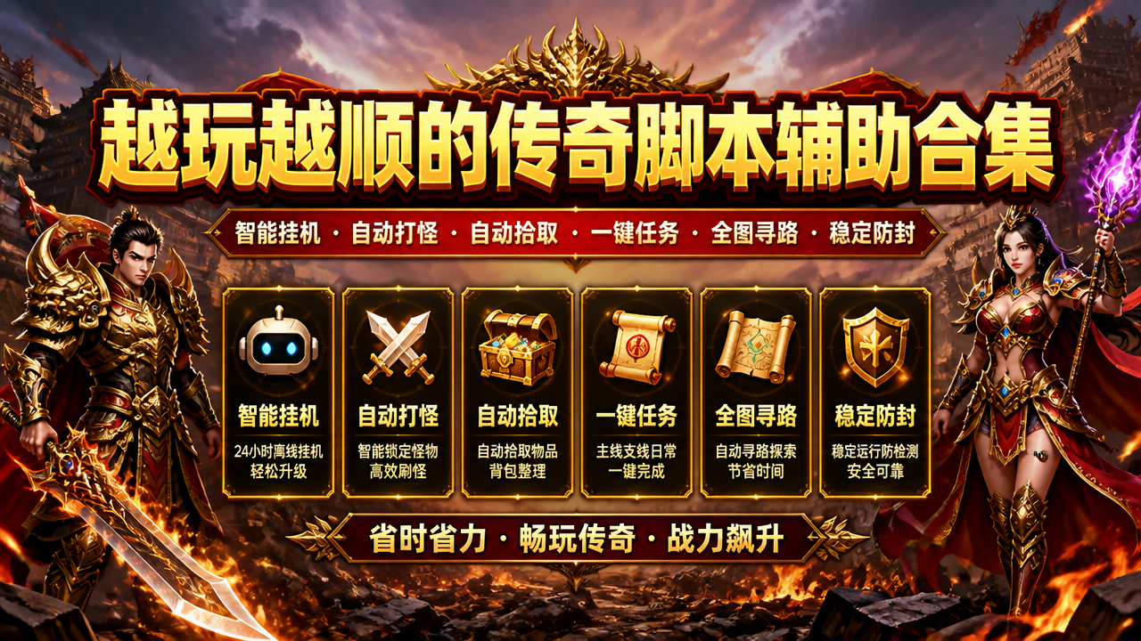越玩越顺的传奇脚本辅助合集