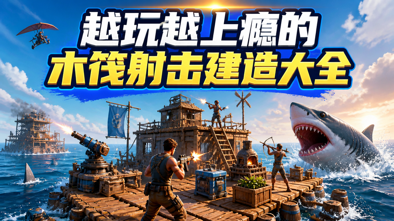 越玩越上瘾的木筏射击建造大全