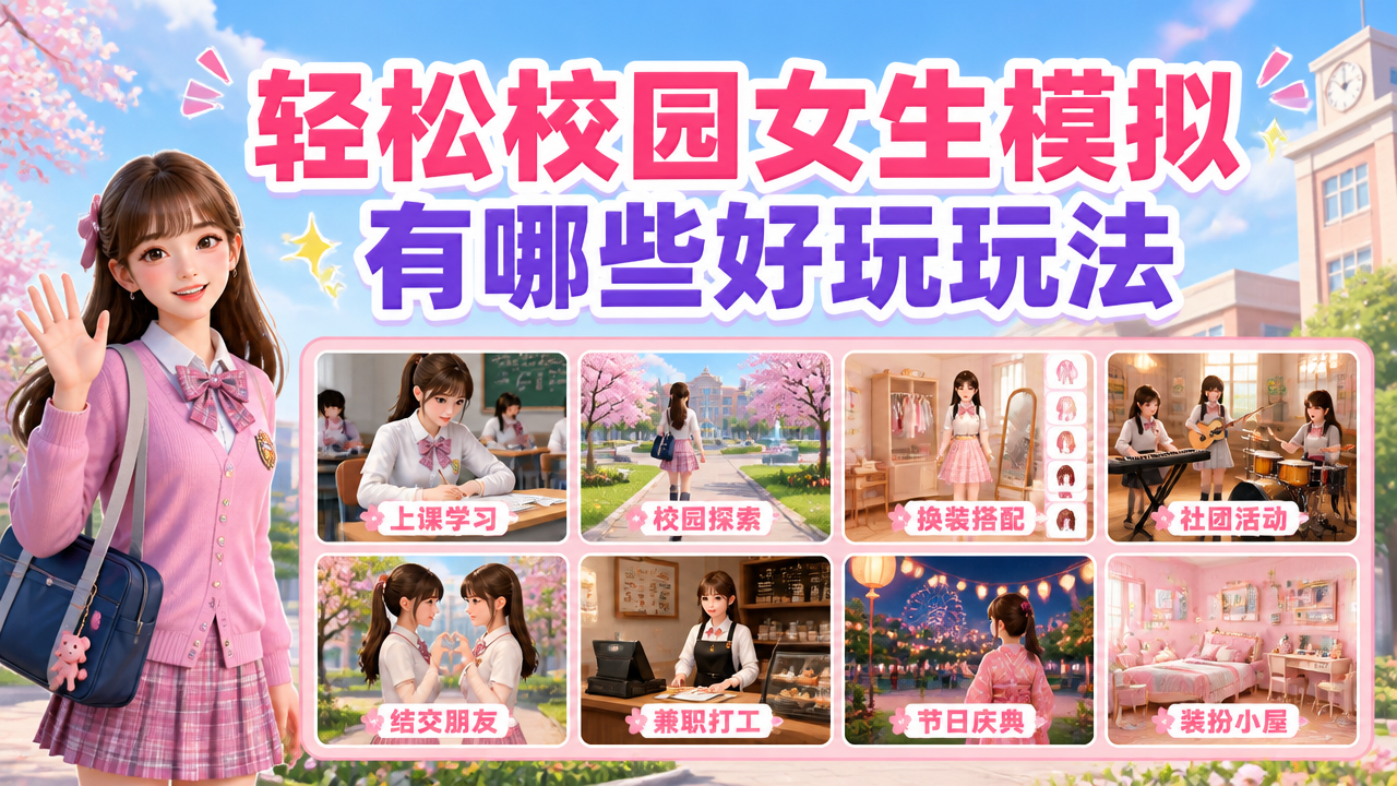 轻松校园女生模拟有哪些好玩玩法