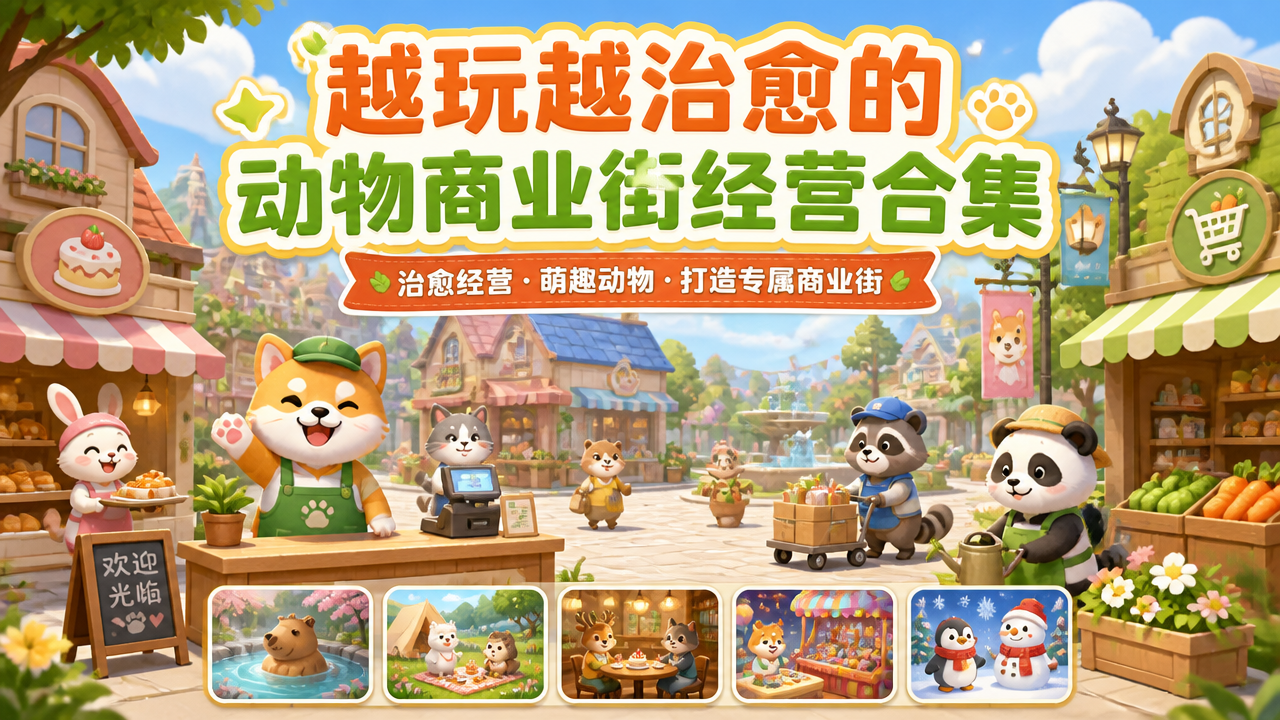 越玩越治愈的动物商业街经营合集