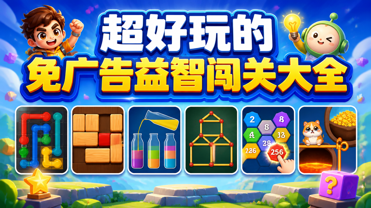 超好玩的免广告益智闯关大全