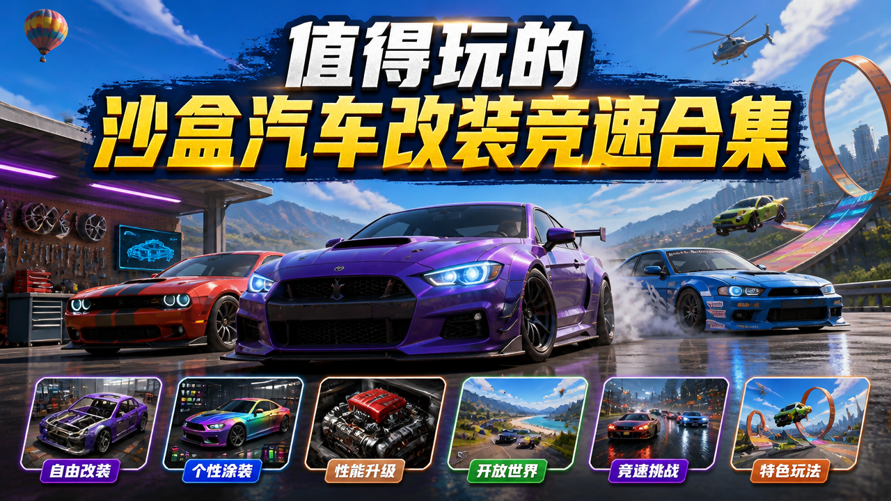 值得玩的沙盒汽车改装竞速合集