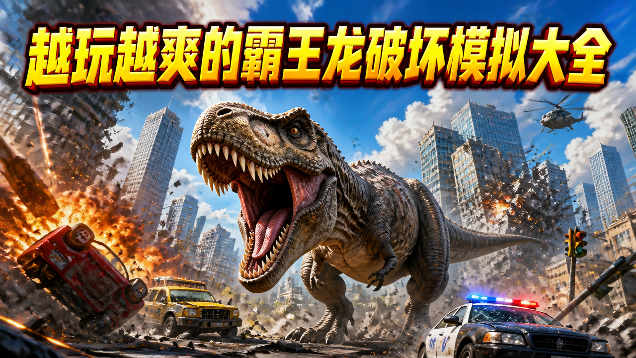 越玩越爽的霸王龙破坏模拟大全