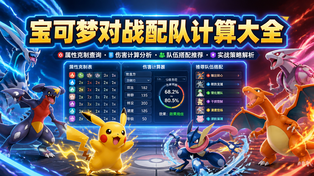 宝可梦对战配队计算大全