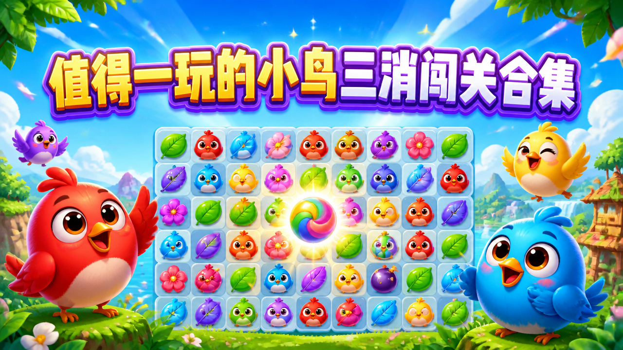 值得一玩的小鸟三消闯关合集