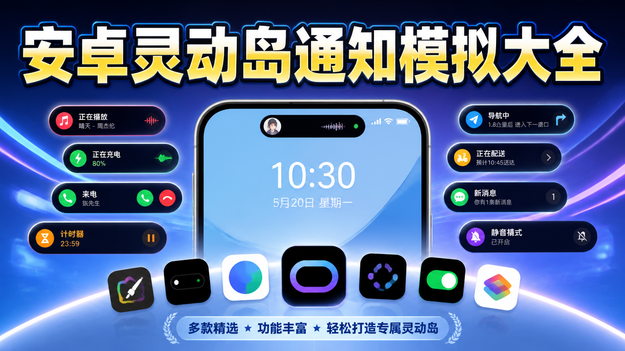 安卓灵动岛通知模拟大全