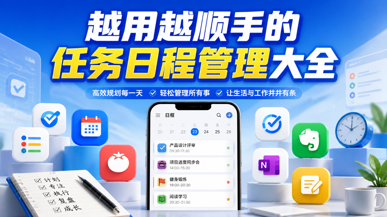 越用越顺手的任务日程管理大全