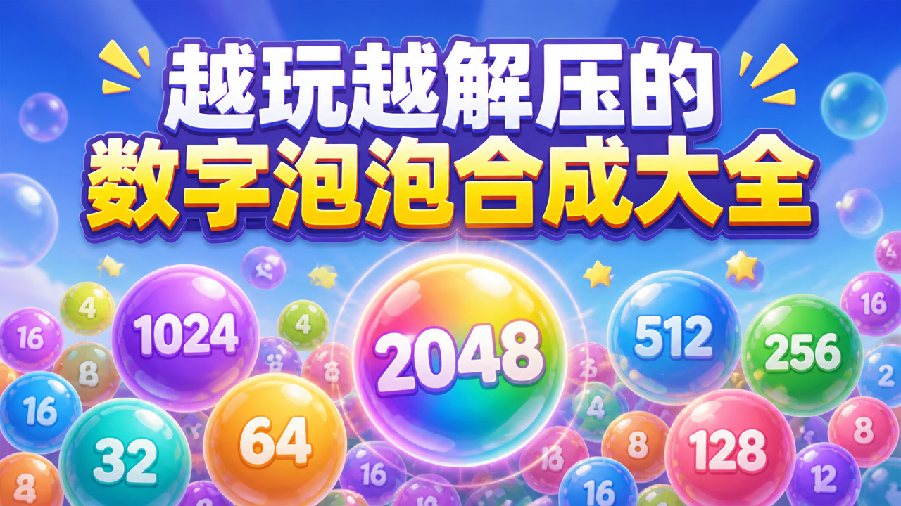 越玩越解压的数字泡泡合成大全