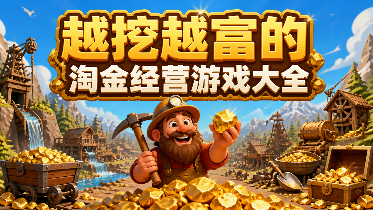 越挖越富的淘金经营游戏大全