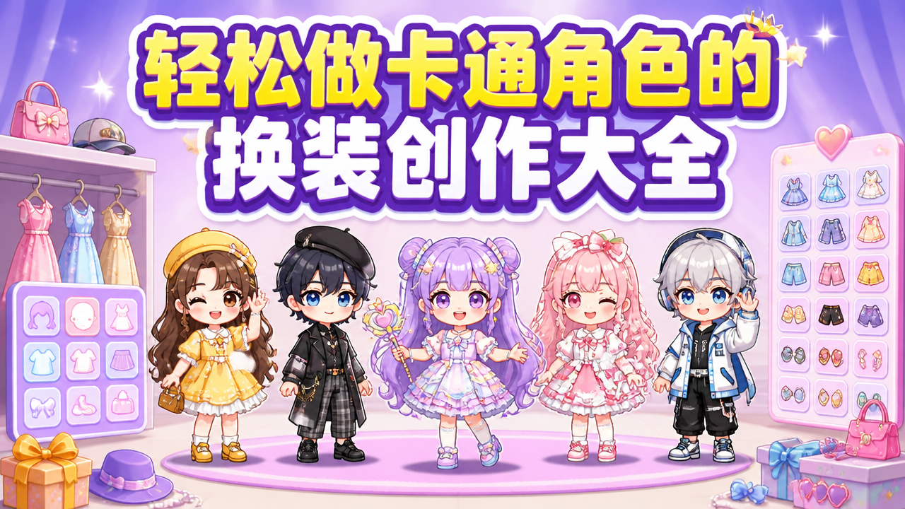 轻松做卡通角色的换装创作大全