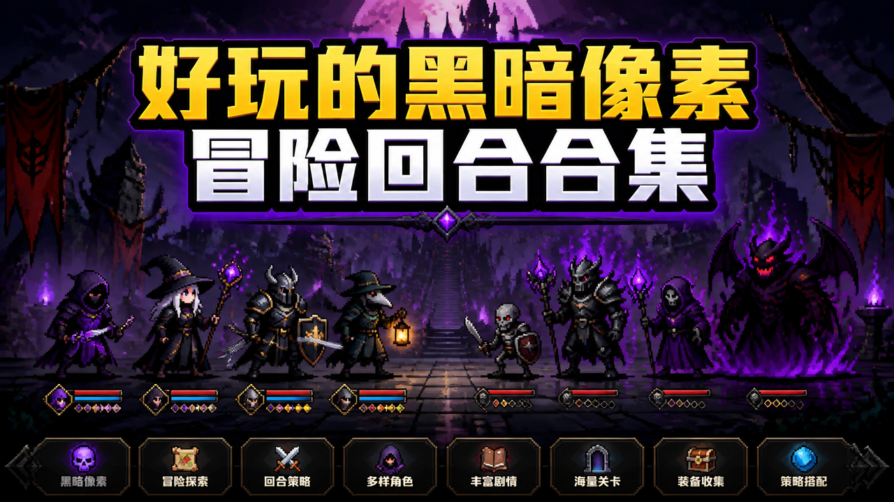 好玩的黑暗像素冒险回合合集