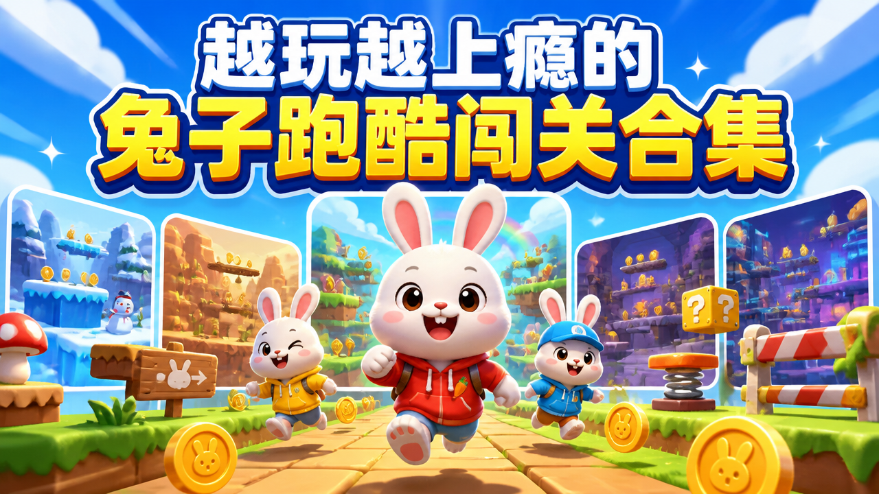 越玩越上瘾的兔子跑酷闯关合集