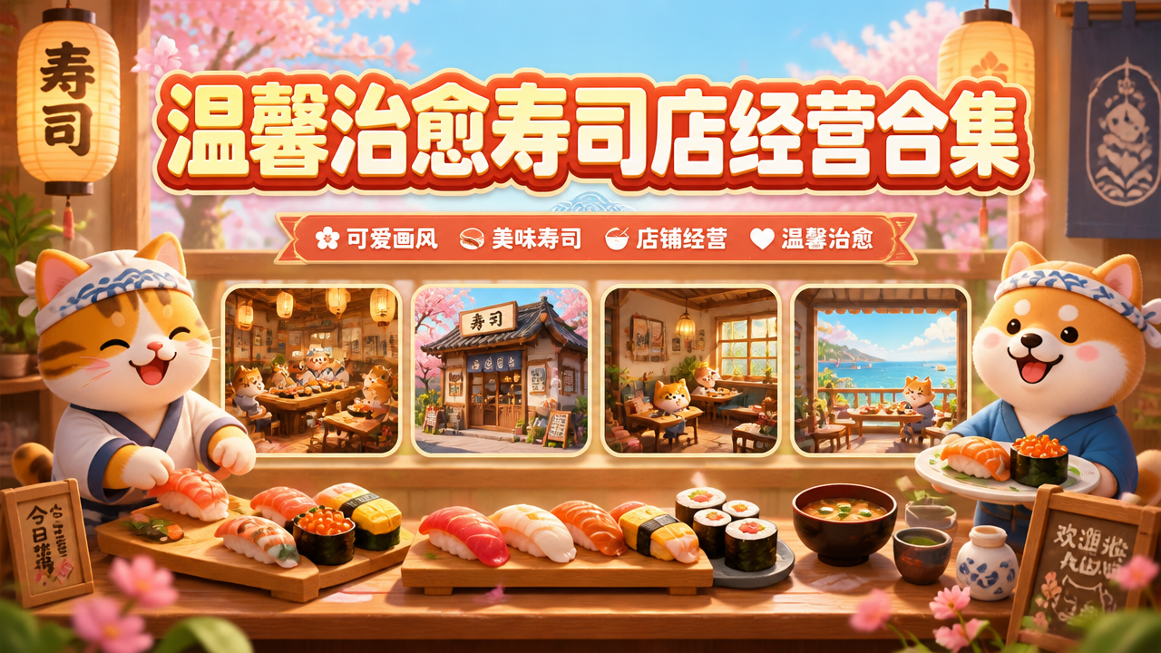 温馨治愈寿司店经营合集