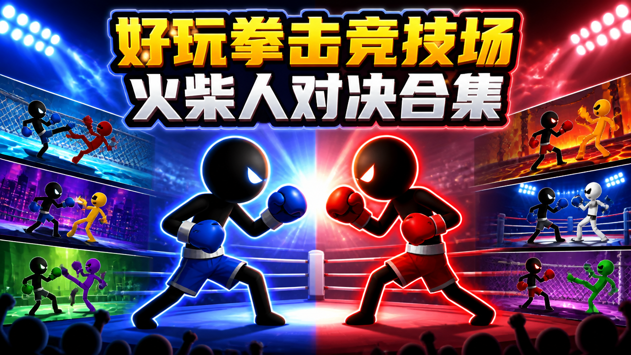 好玩拳击竞技场火柴人对决合集