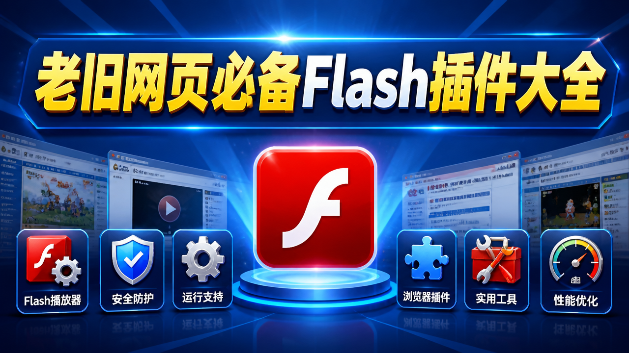 老旧网页必备Flash插件大全