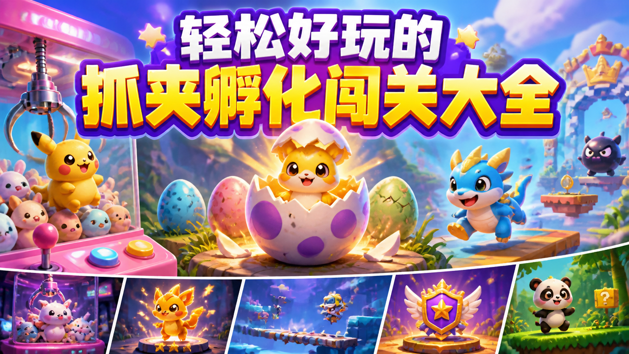 轻松好玩的抓夹孵化闯关大全