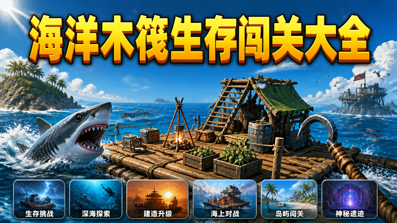 海洋木筏生存闯关大全
