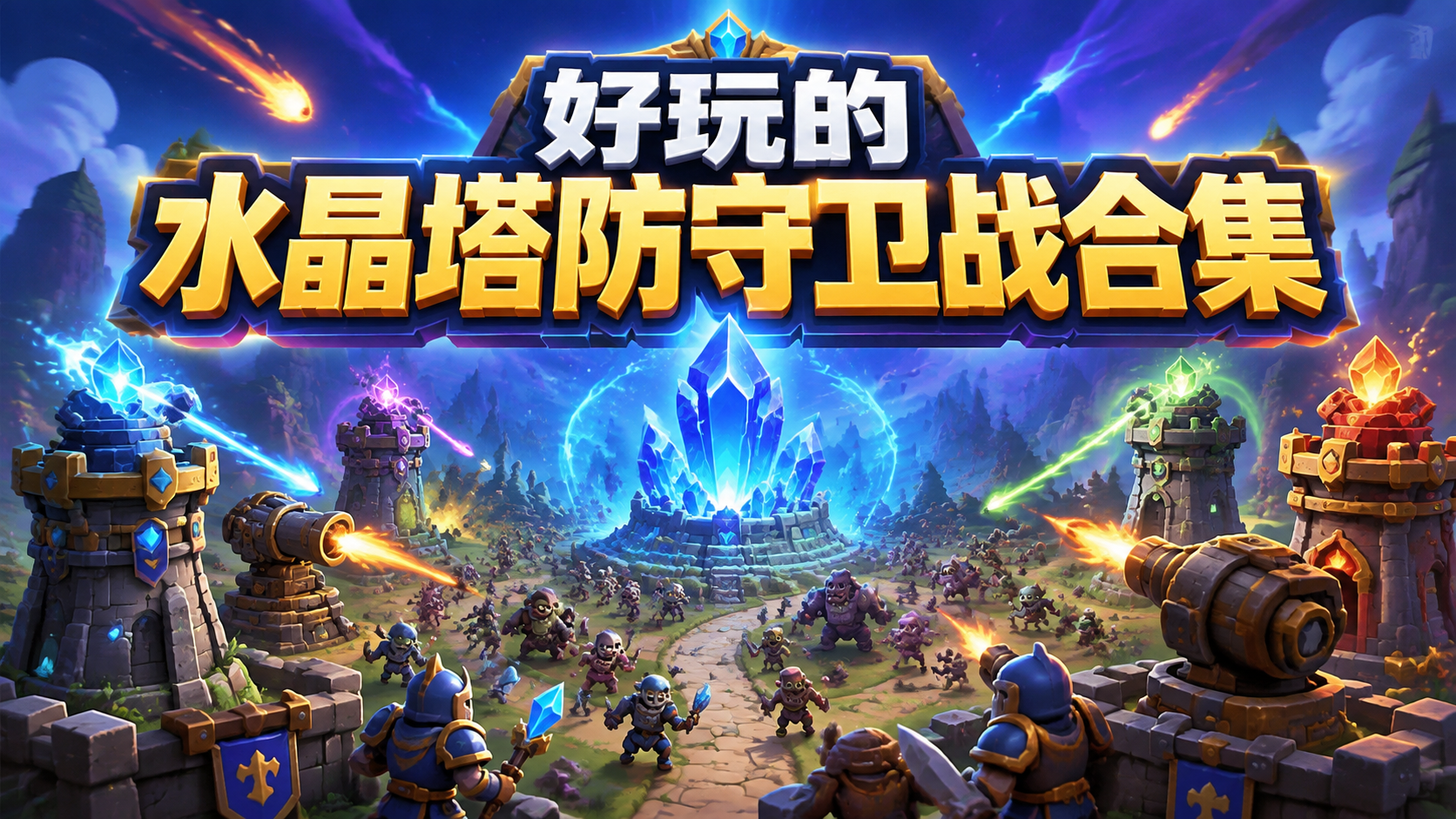 好玩的水晶塔防守卫战合集