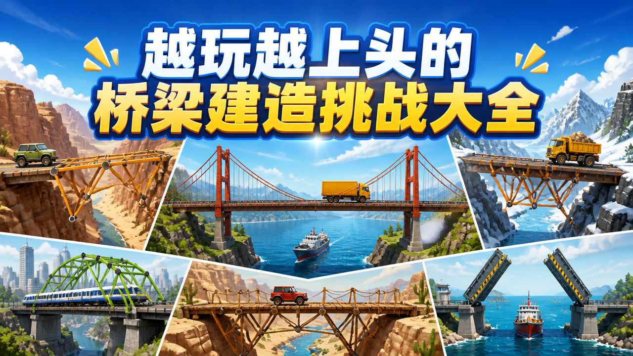越玩越上头的桥梁建造挑战大全