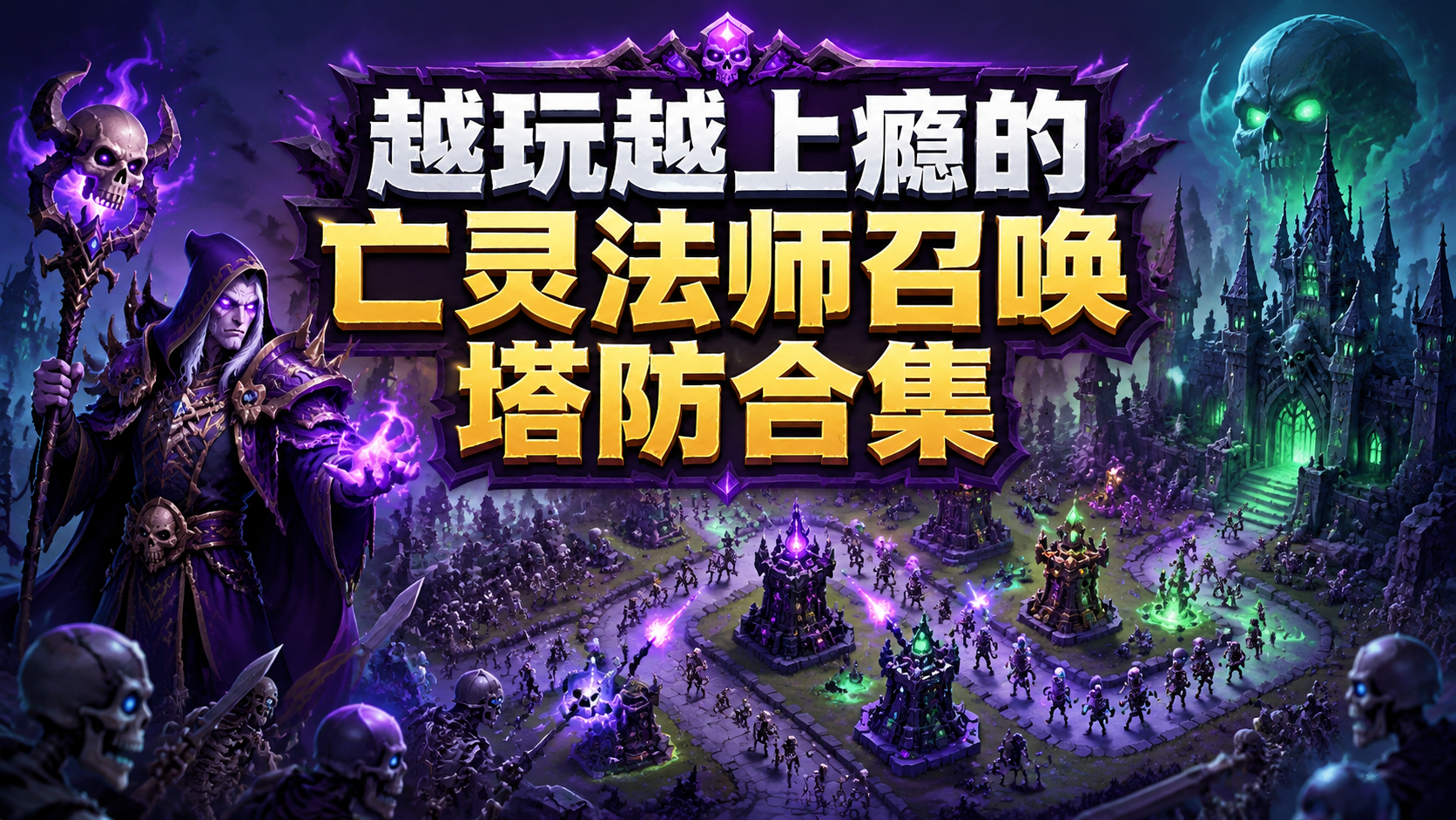 越玩越上瘾的亡灵法师召唤塔防合集