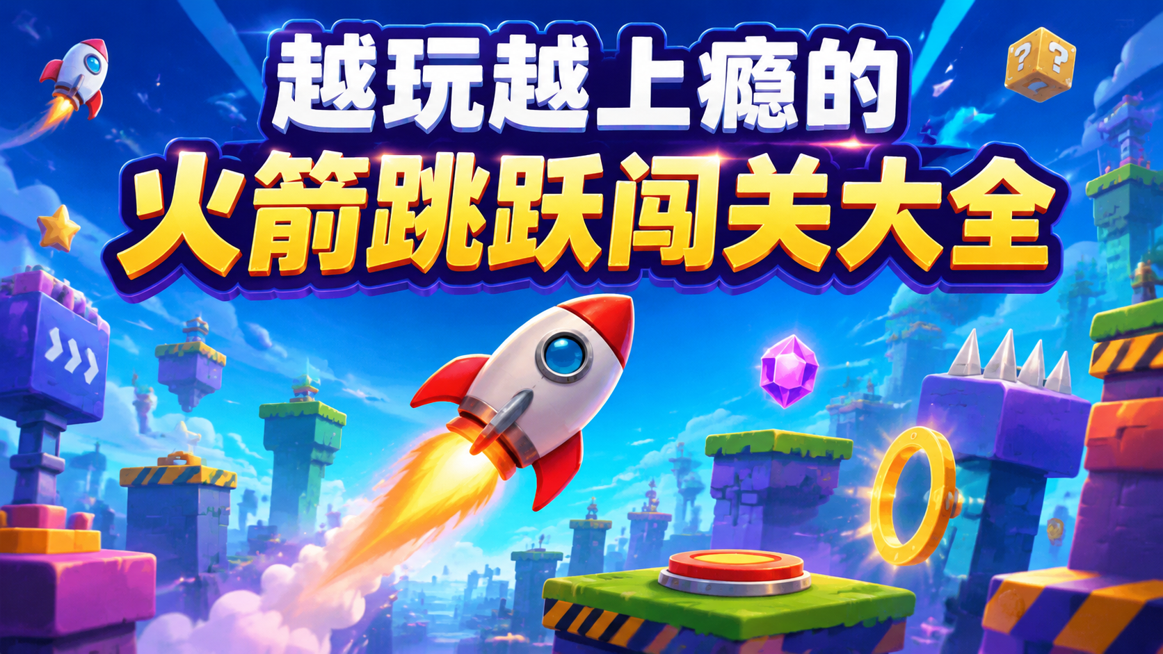 越玩越上瘾的火箭跳跃闯关大全