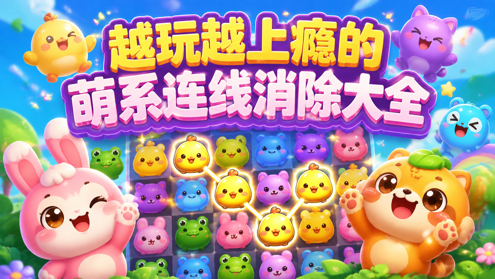 越玩越上瘾的萌系连线消除大全