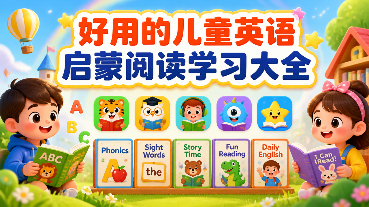 好用的儿童英语启蒙阅读学习大全