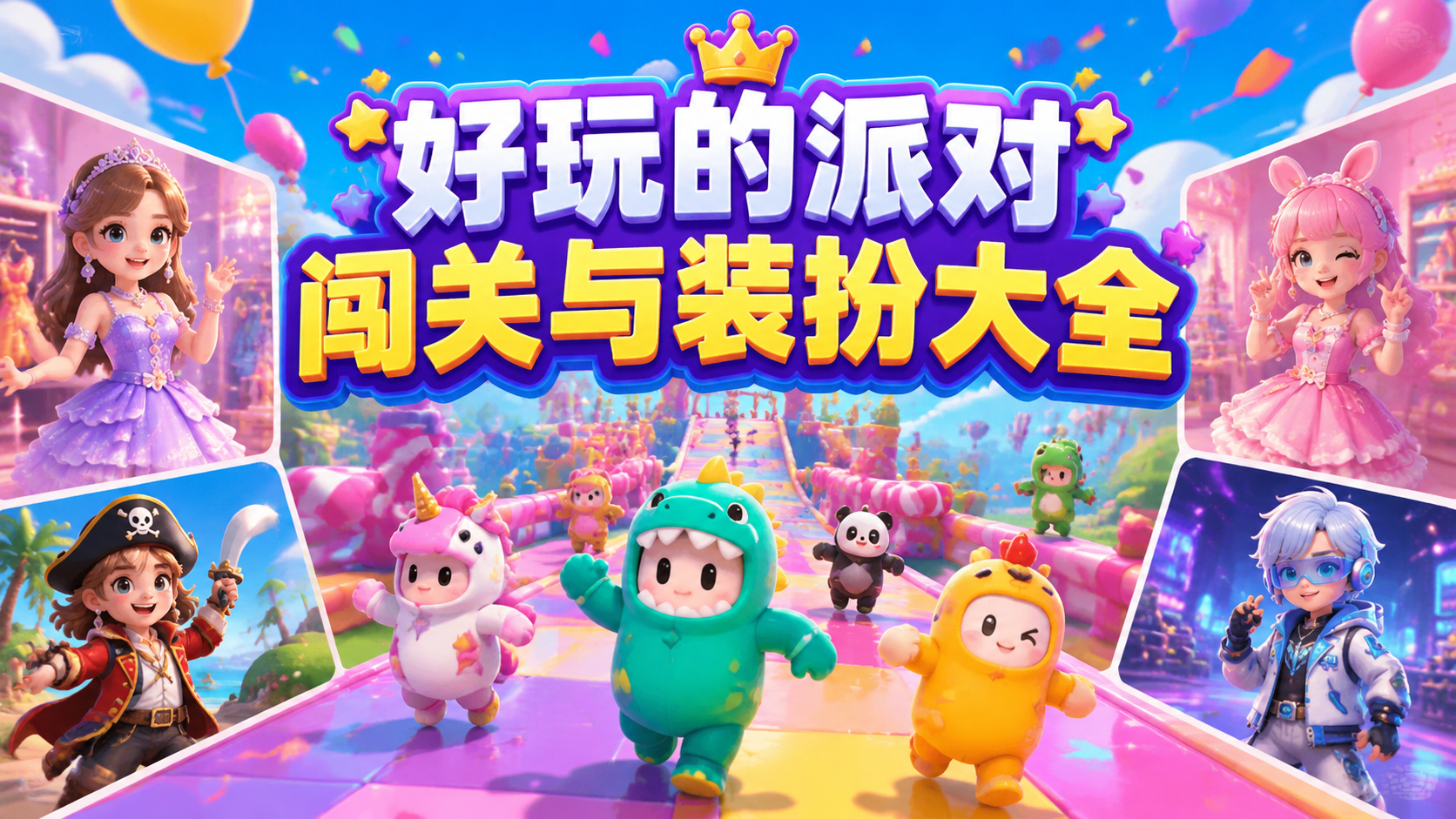 好玩的派对闯关与装扮大全