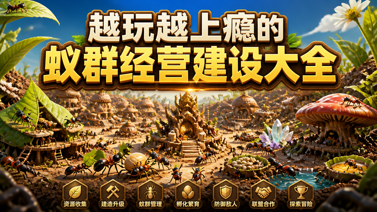 越玩越上瘾的蚁群经营建设大全