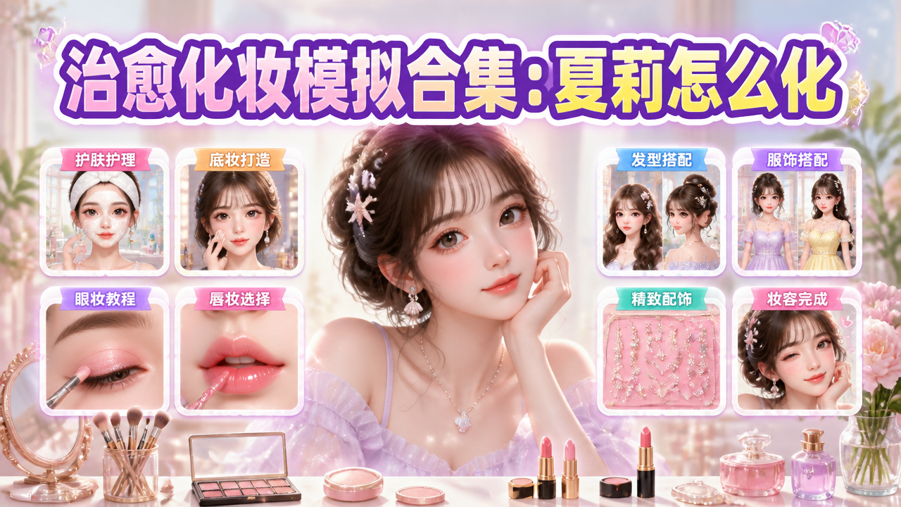 治愈化妆模拟合集：夏莉怎么化