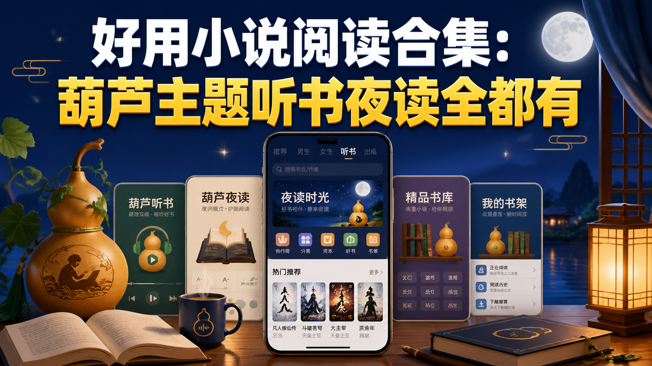 好用小说阅读合集：葫芦主题听书夜读全都有