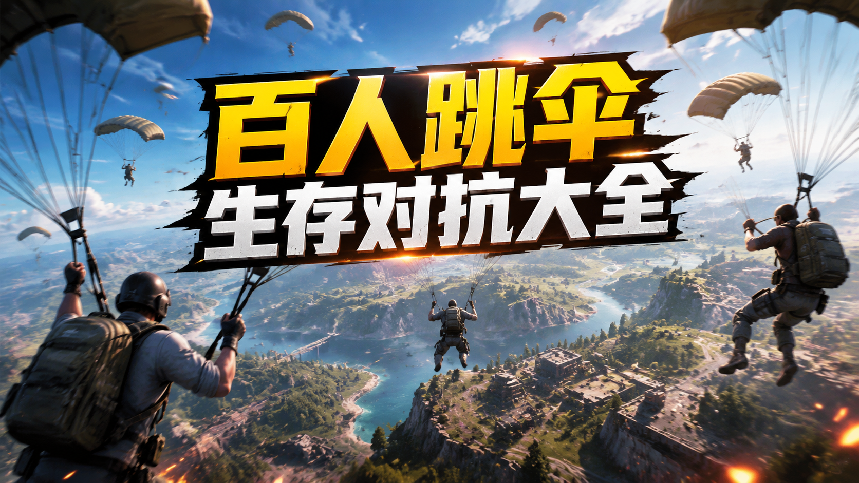 百人跳伞生存对抗大全