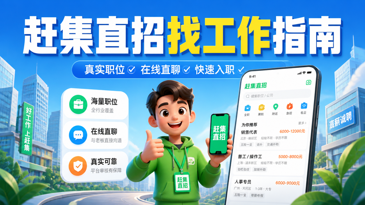 赶集直招找工作指南