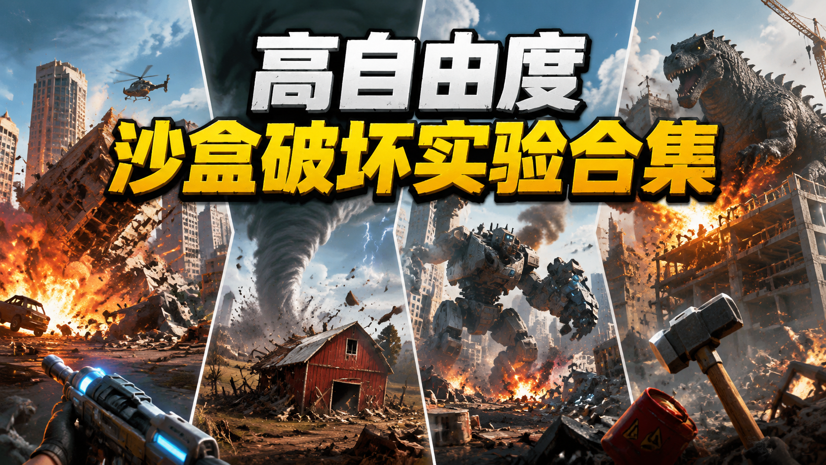 高自由度沙盒破坏实验合集
