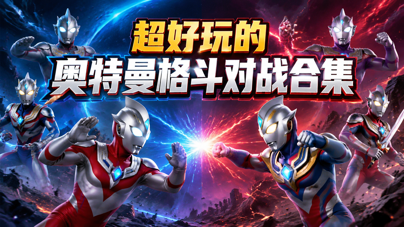 超好玩的奥特曼格斗对战合集