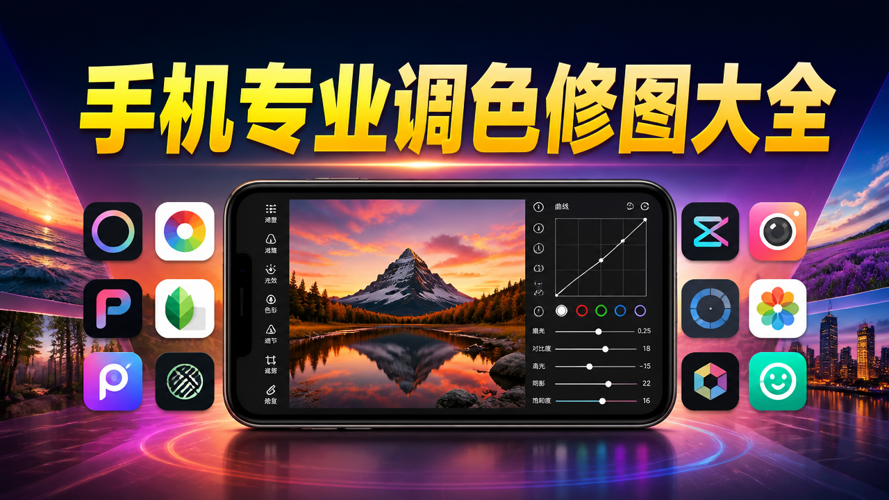 手机专业调色修图大全