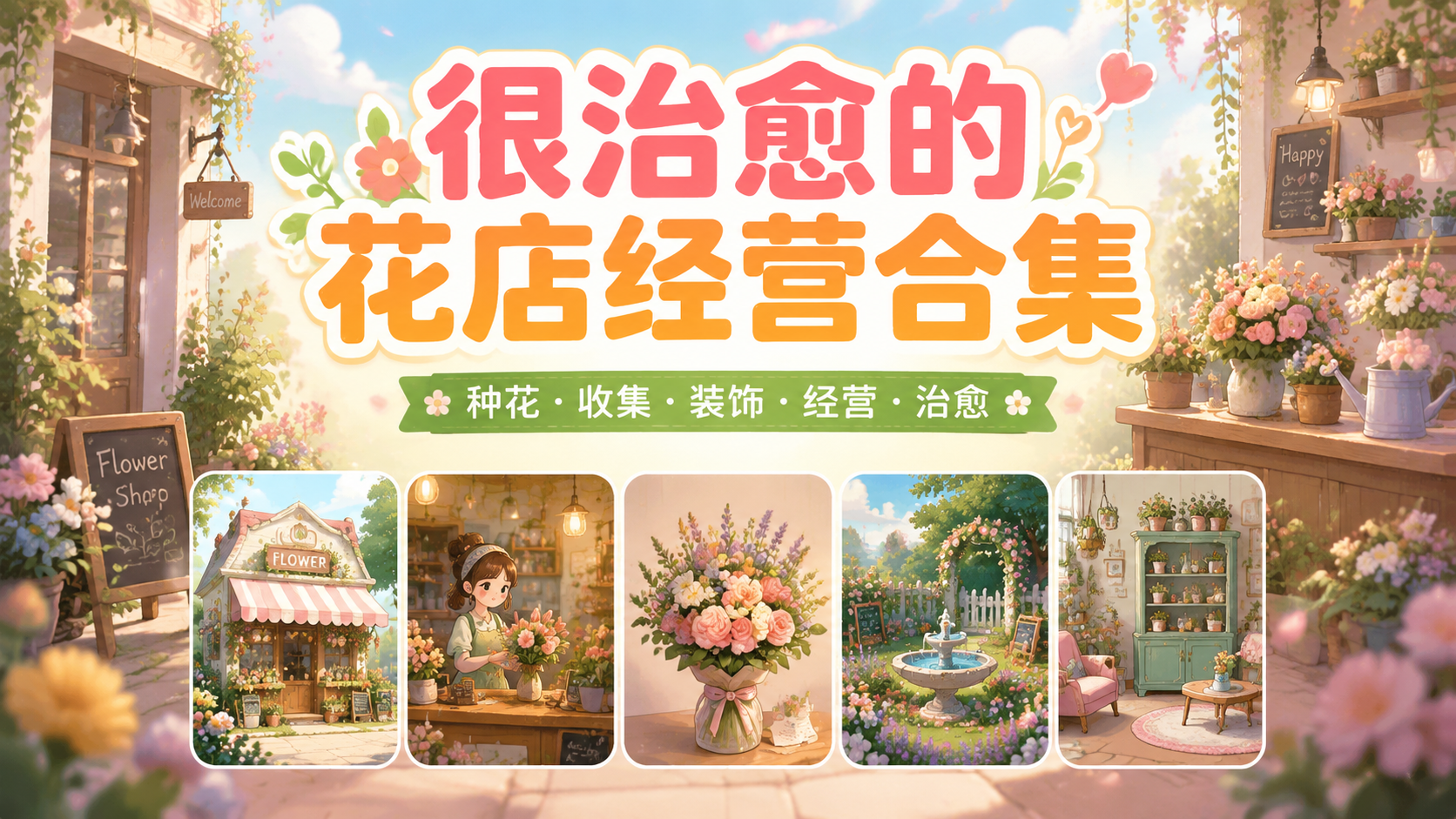 很治愈的花店经营合集