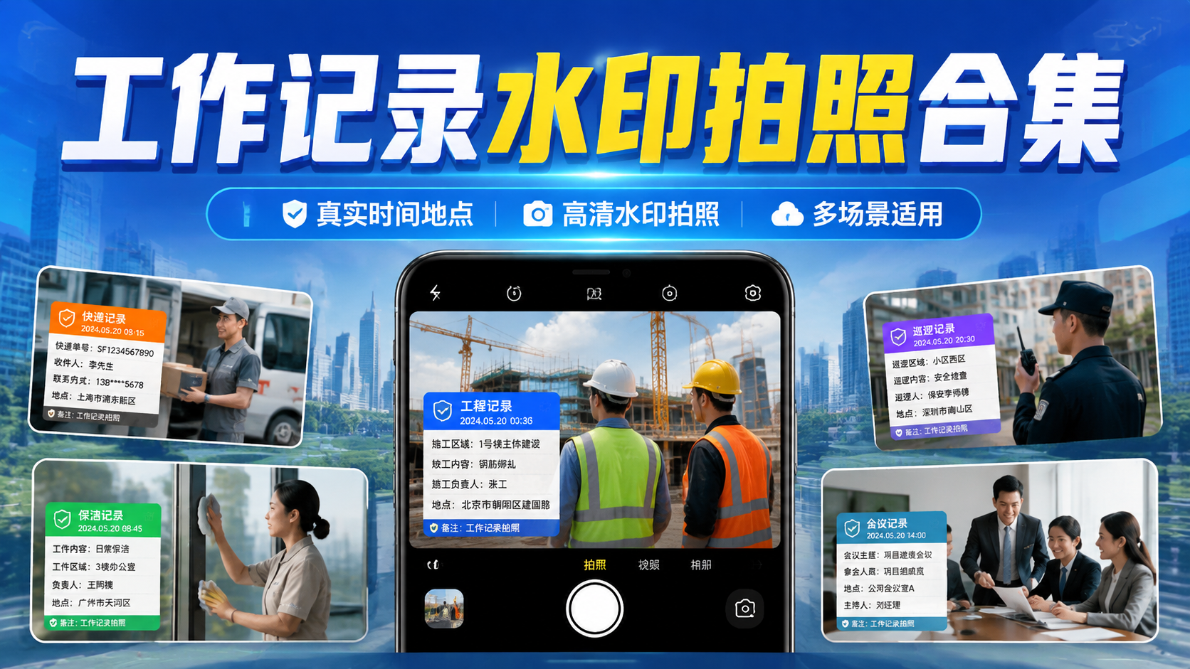 工作记录水印拍照合集