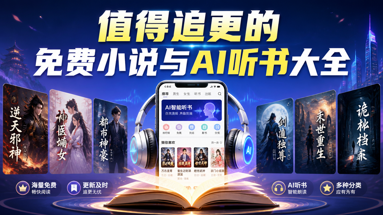 值得追更的免费小说与AI听书大全