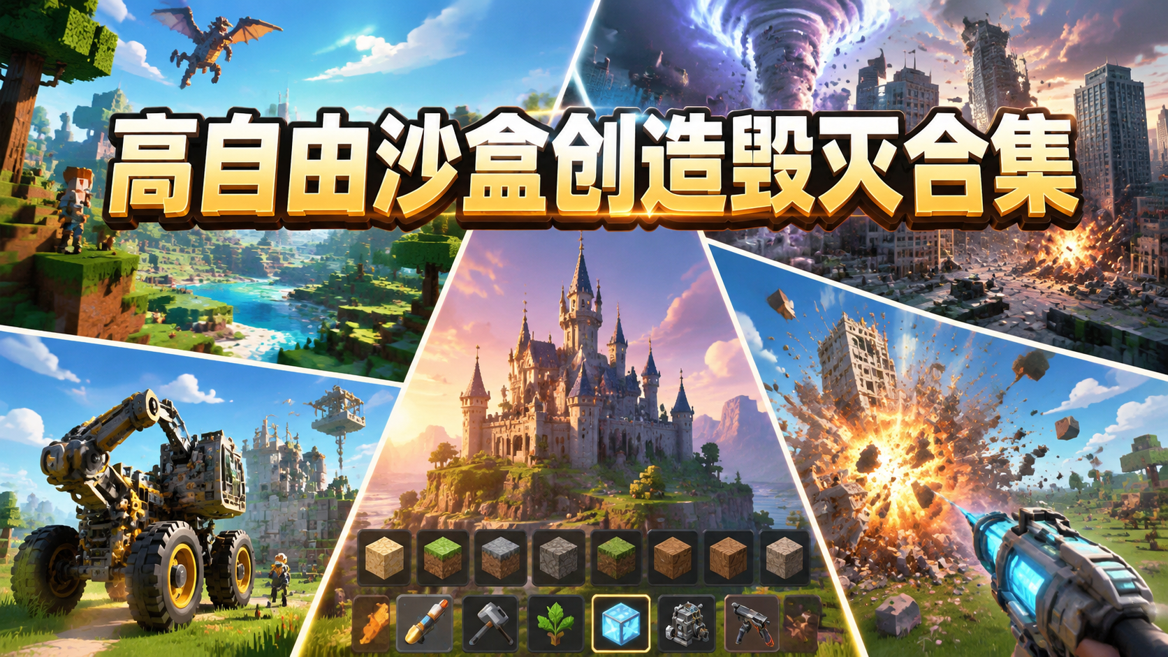 高自由沙盒创造毁灭合集
