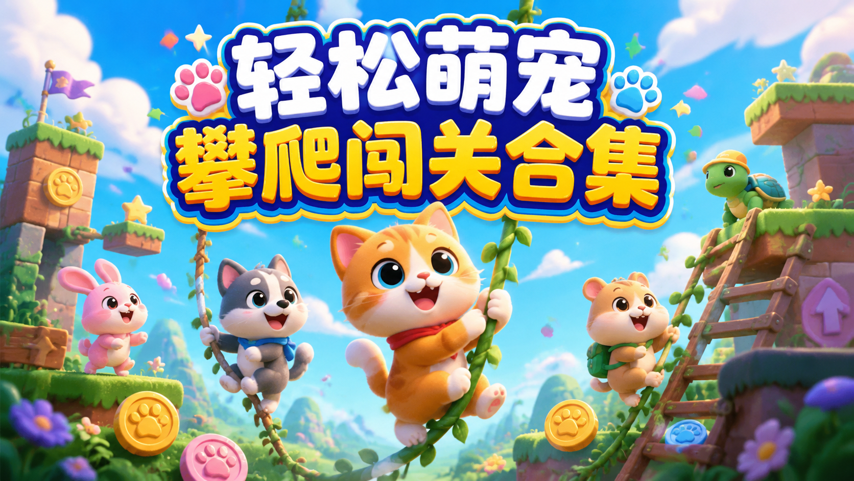轻松萌宠攀爬闯关合集