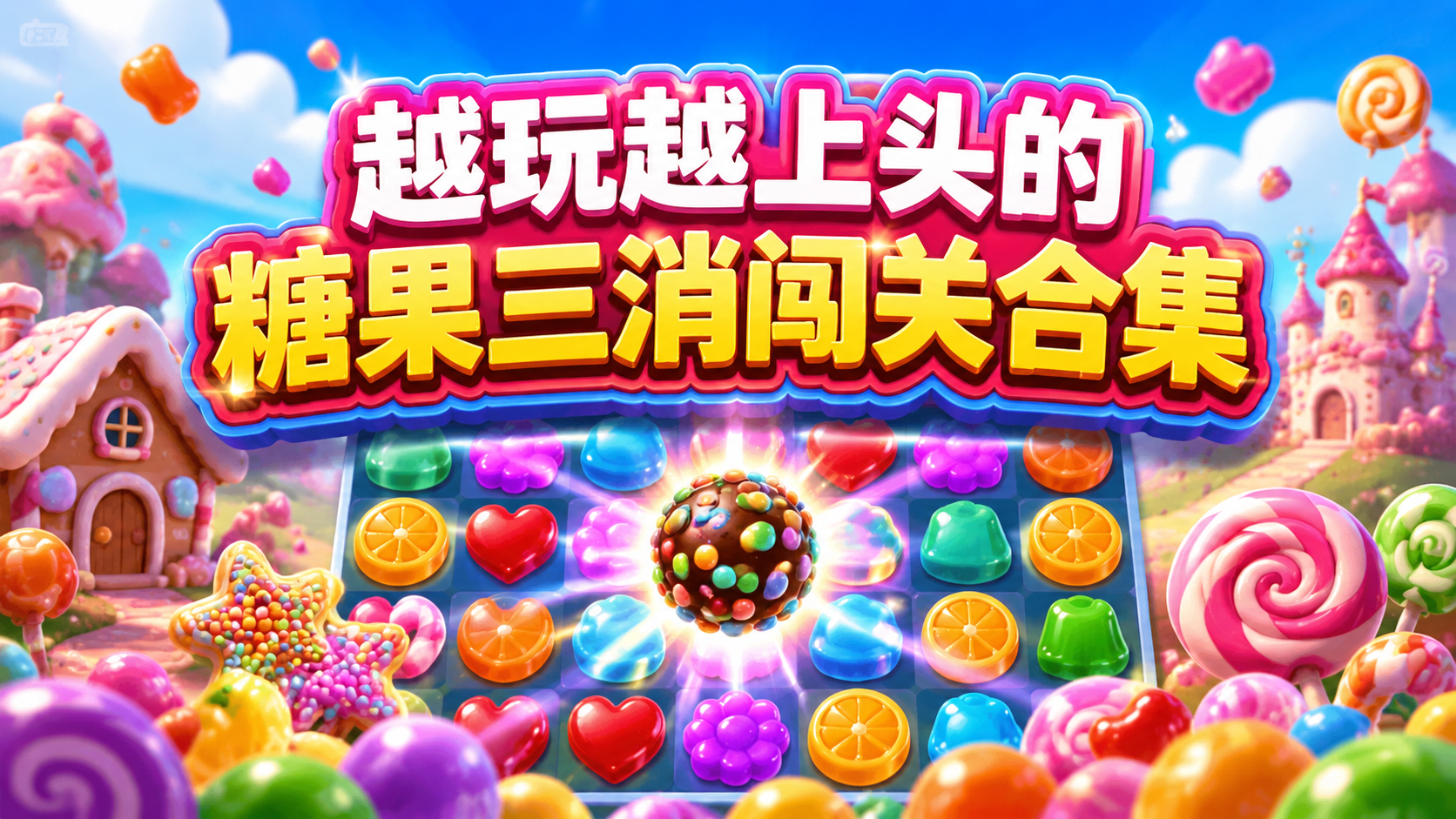 越玩越上头的糖果三消闯关合集