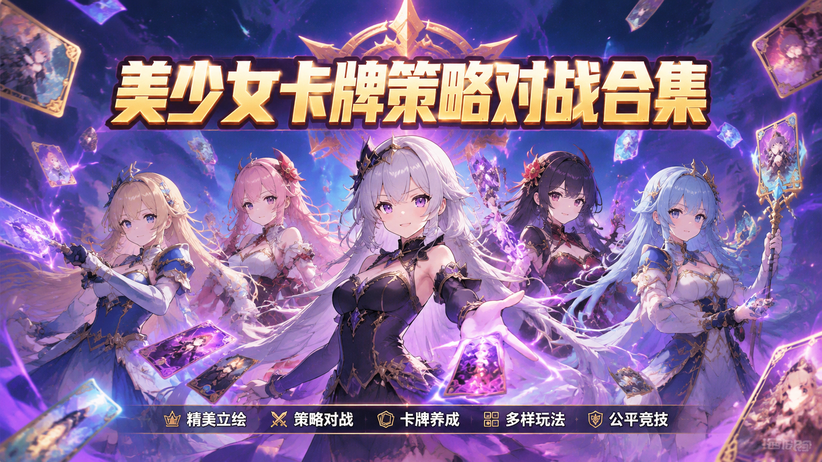 美少女卡牌策略对战合集