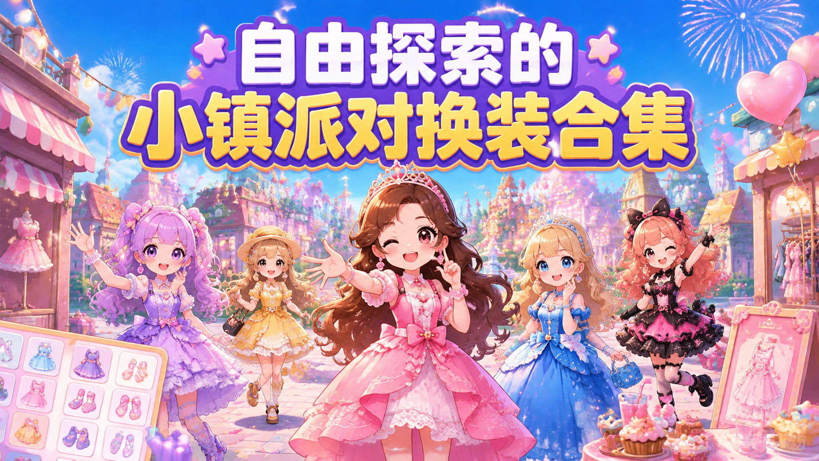 自由探索的小镇派对换装合集
