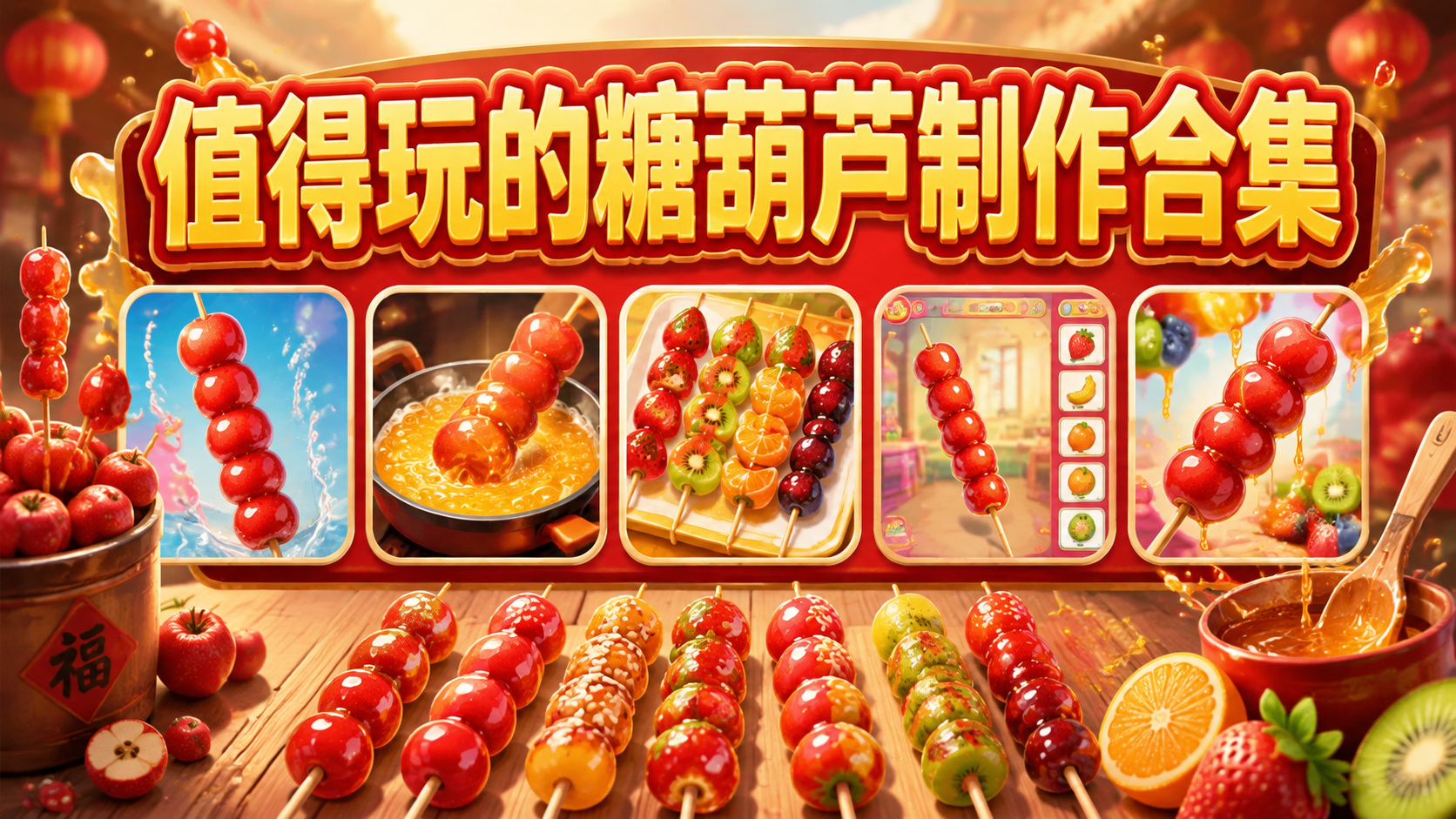 值得玩的糖葫芦制作合集