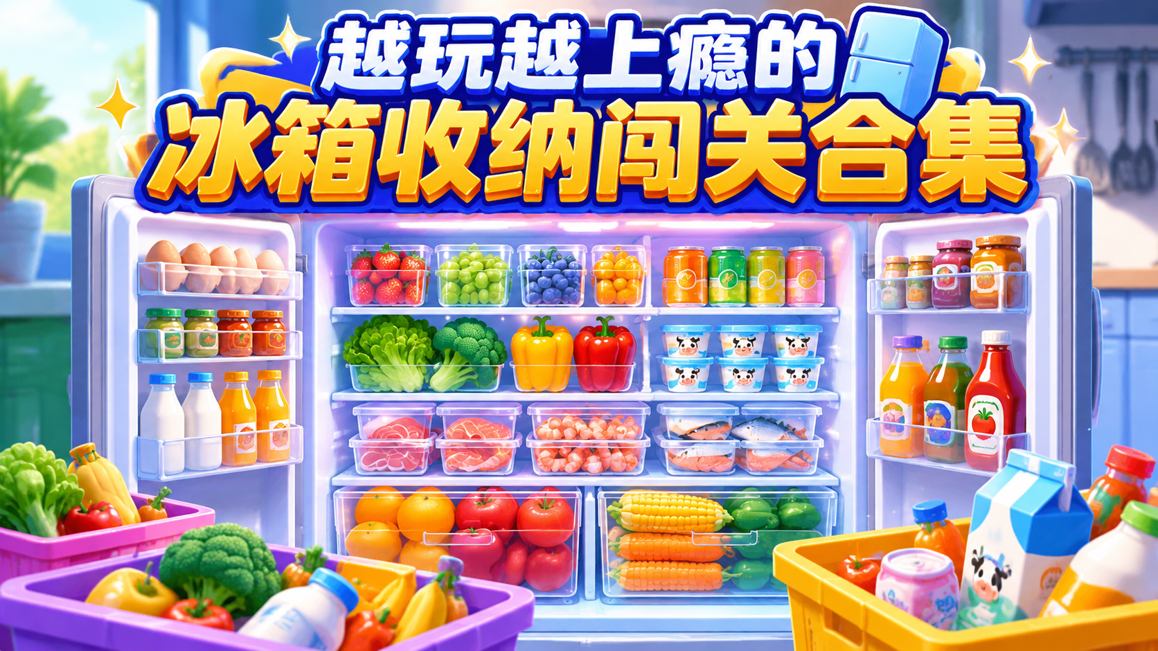 越玩越上瘾的冰箱收纳闯关合集