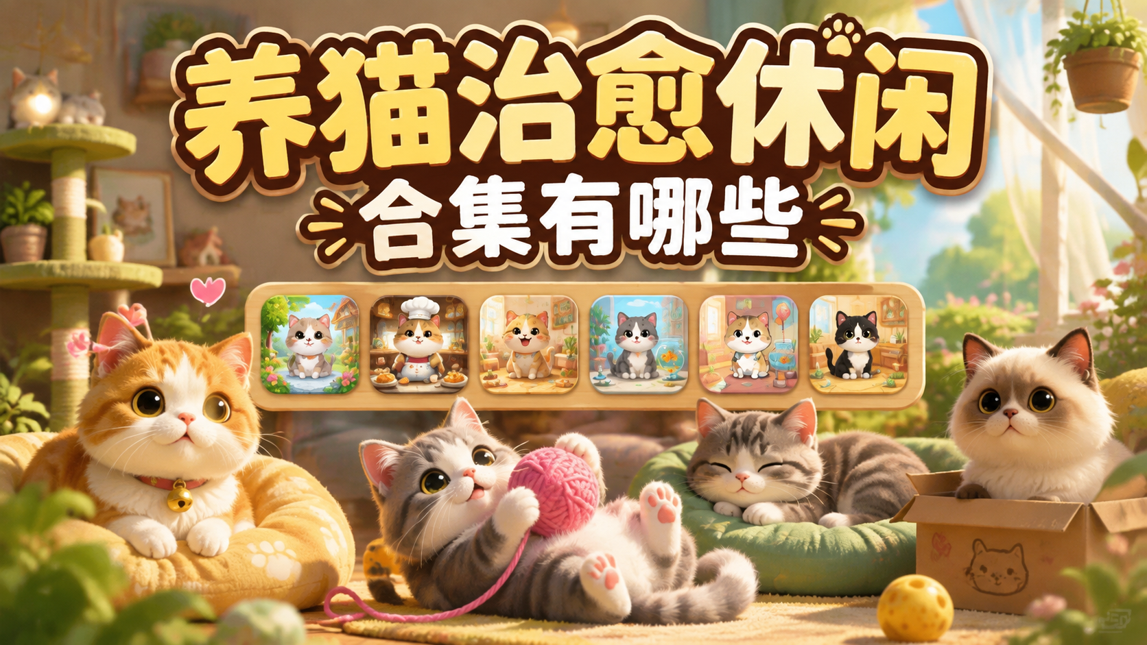 养猫治愈休闲合集有哪些
